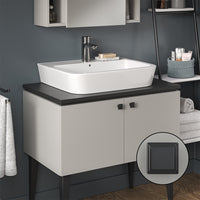 Vicco Set di mobili da bagno Grigio 2 parti