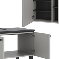 Vicco Set di mobili da bagno Grigio 2 parti