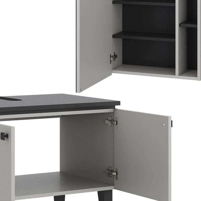 Vicco Set di mobili da bagno Grigio 2 parti