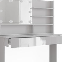 Vicco Tavolo da toeletta Bianco 120 cm con illuminazione a LED