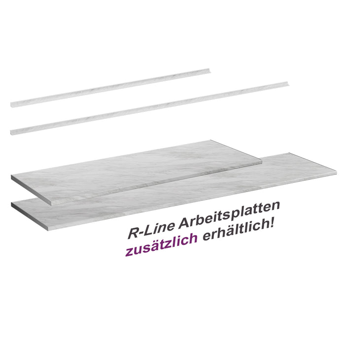 Vicco Top cucina Marmo bianco 160 cm