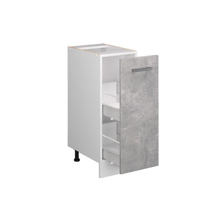 Vicco Base universale Calcestruzzo 30 cm con anta, senza piano di lavoro