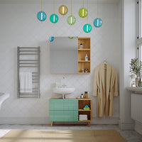 Vicco Set di mobili da bagno Verde menta 2 parti