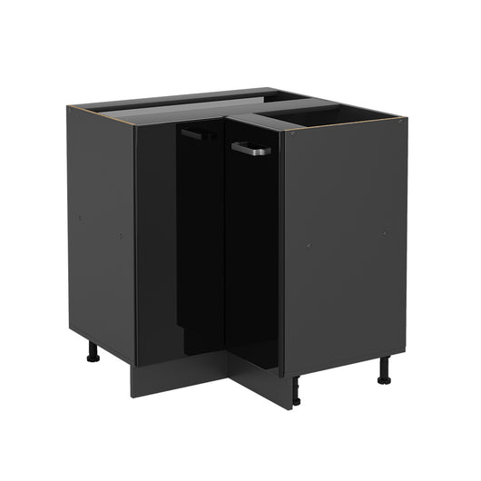 Vicco Mobile ad angolo cucina Nero lucido 75.6 cm senza piano di lavoro