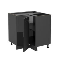 Vicco Mobile ad angolo cucina Nero lucido 75.6 cm , PL Rovere