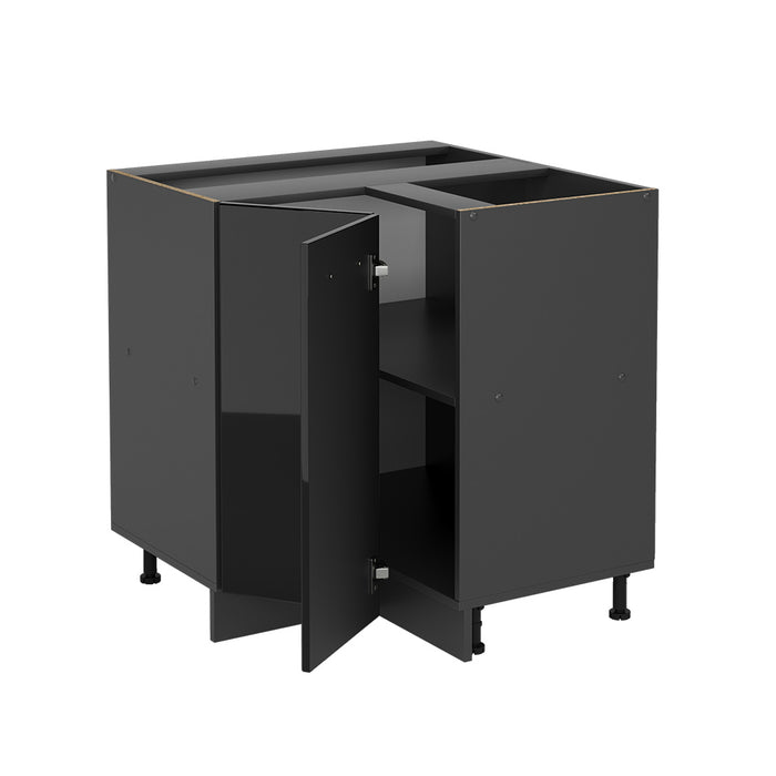 Vicco Mobile ad angolo cucina Nero lucido 75.6 cm PL Marmo