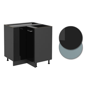 Vicco Mobile ad angolo cucina Nero lucido 75.6 cm , PL Rovere