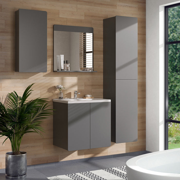 Vicco Mobile da bagno Grigio 36.6 x 76.6 cm