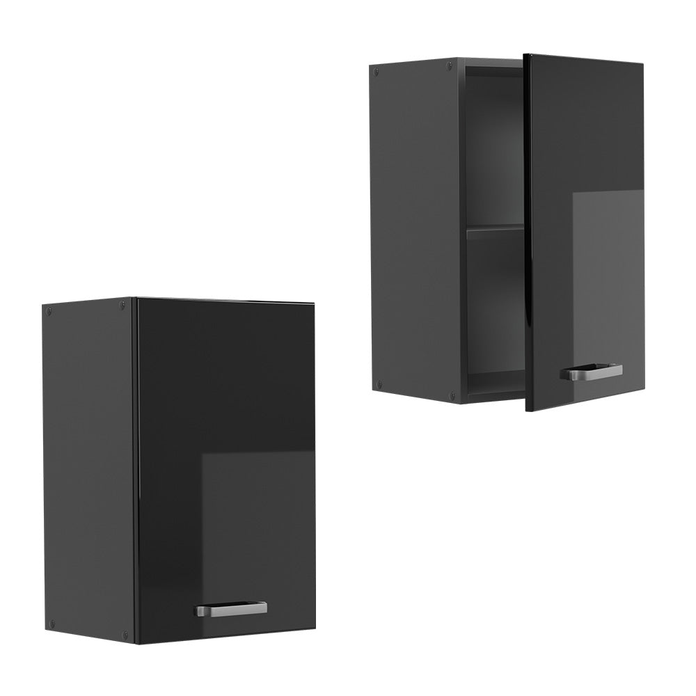 Vicco Pensile da cucina Nero lucido 40 cm