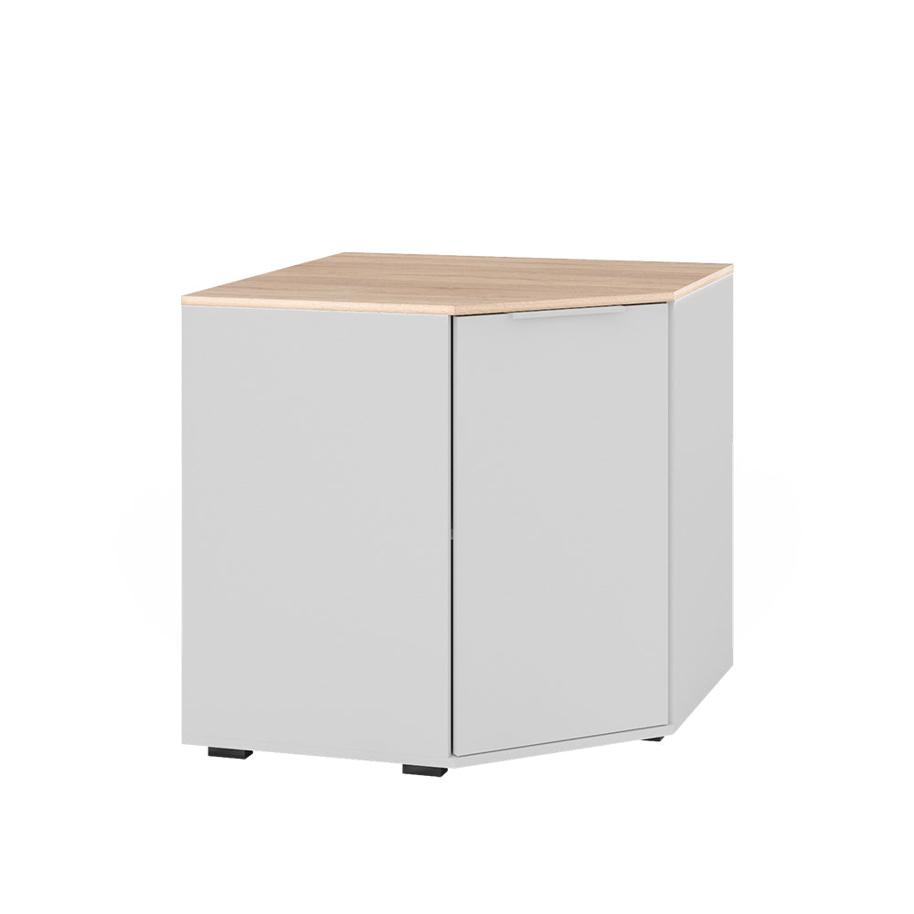 Vicco Credenza Bianco/Sonoma 77.9 x 77.9 cm con 1 porta
