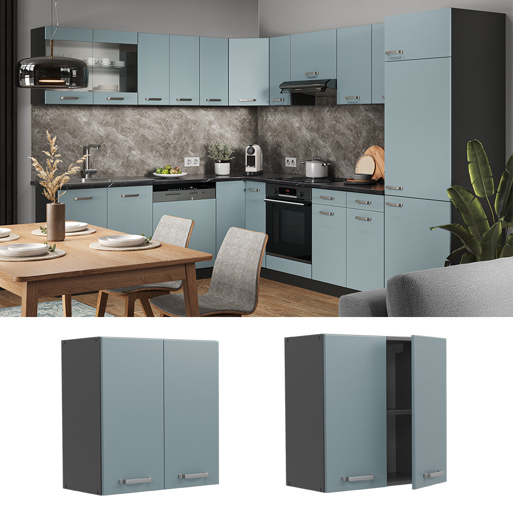 Vicco Pensile da cucina Grigio-blu 60 cm