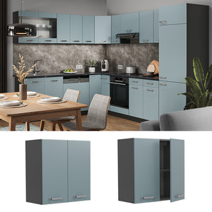 Vicco Pensile da cucina Grigio-blu 60 cm