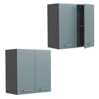 Vicco Pensile da cucina Grigio-blu 60 cm