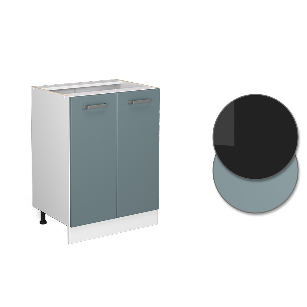 Vicco Base universale Grigio-blu 60 cm con ante, senza piano di lavoro