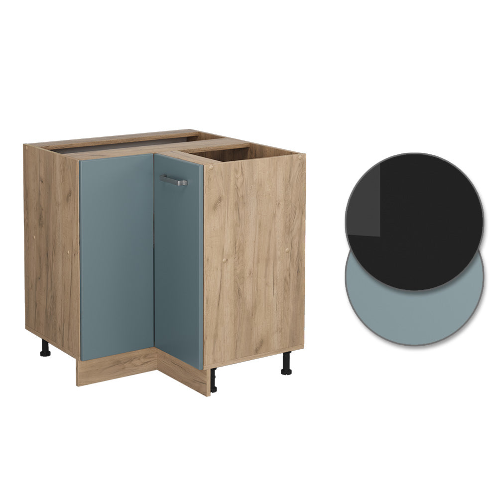 Vicco Mobile ad angolo cucina Grigio-blu 75.6 cm PL Marmo