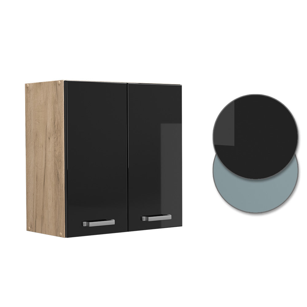 Vicco Pensile da cucina Nero lucido 60 cm