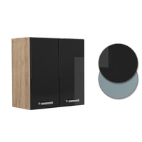 Vicco Pensile da cucina Nero lucido 60 cm