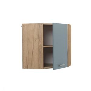 Vicco Mobile angolare da cucina Grigio-blu 57 cm