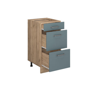 Vicco Mobiletto base per cucina Grigio-blu 40 cm PL Marmo