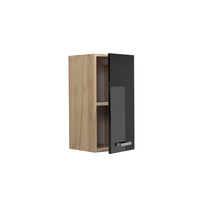 Vicco Pensile da cucina Nero lucido 30 cm