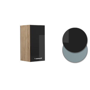 Vicco Pensile da cucina Nero lucido 30 cm