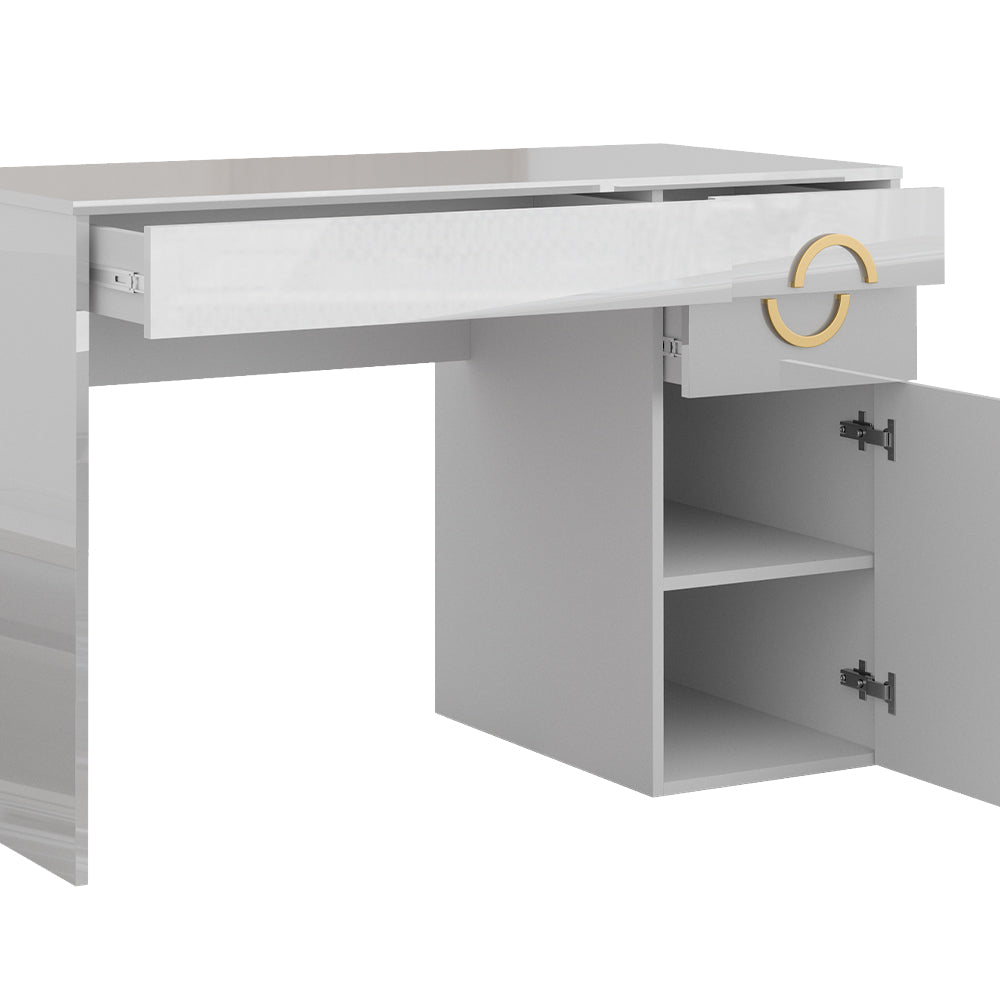 Vicco Tavolo da toeletta Bianco 115 cm con 3 cassetti