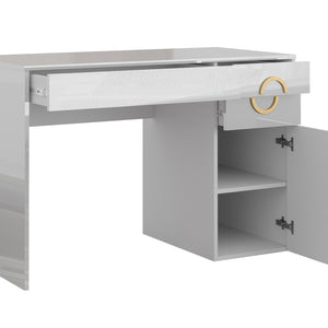 Vicco Tavolo da toeletta Bianco 115 cm con 3 cassetti