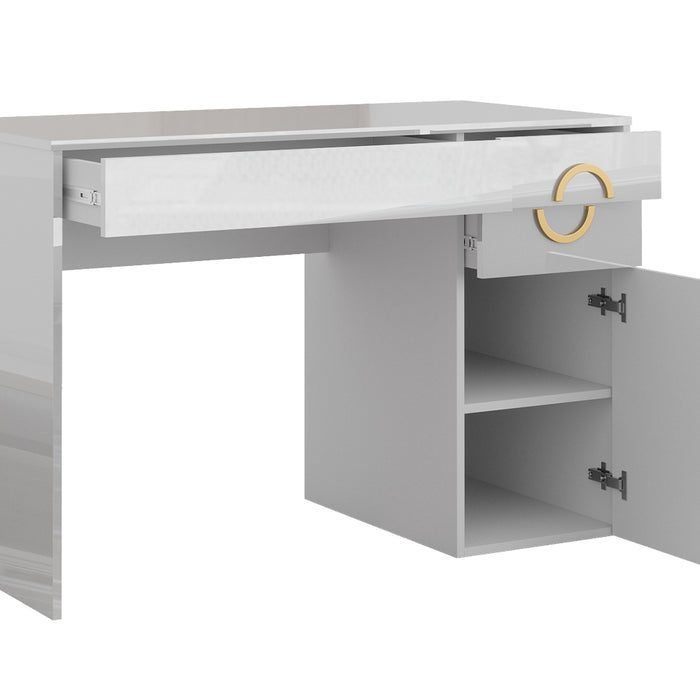 Vicco Tavolo da toeletta Bianco 115 cm con 3 cassetti