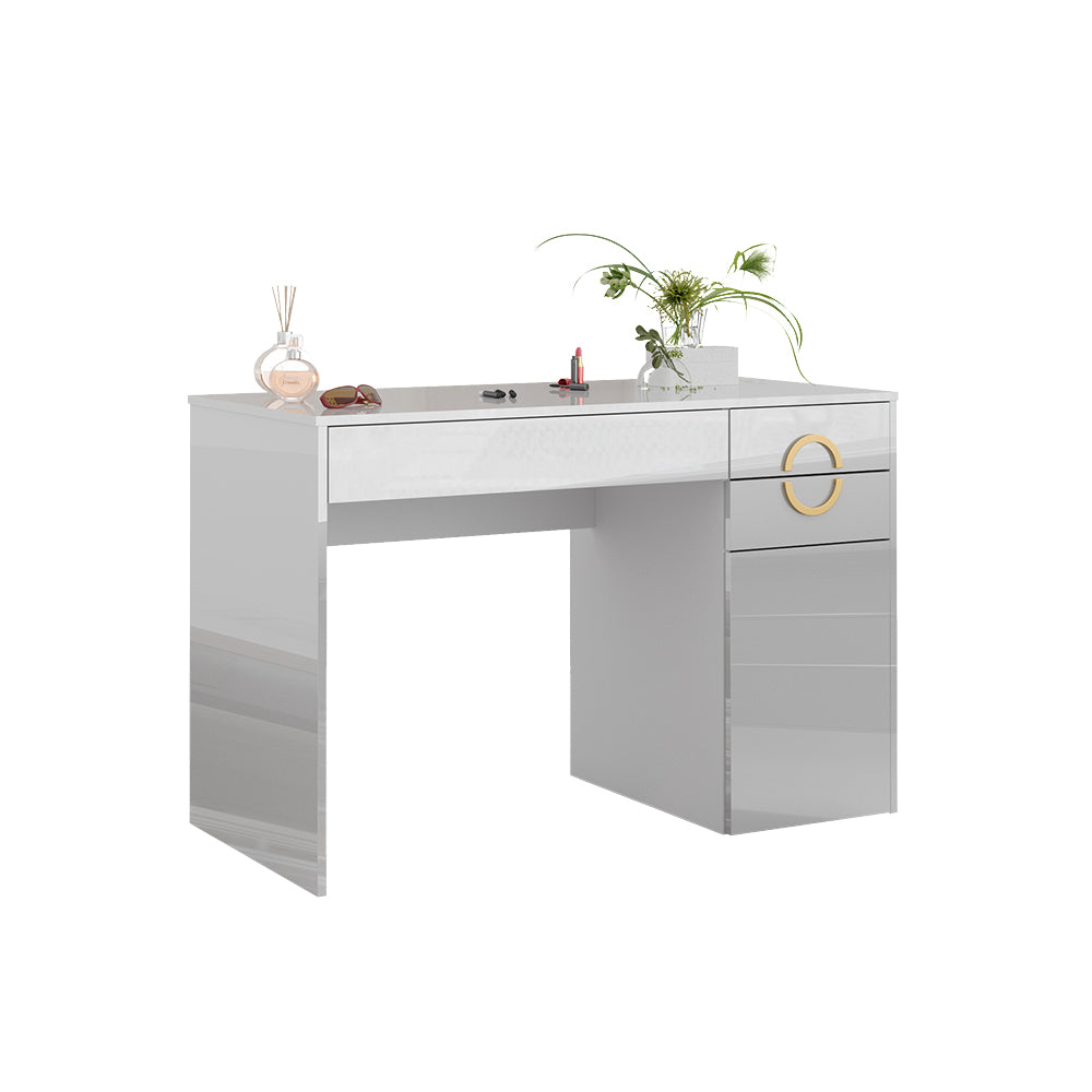 Vicco Tavolo da toeletta Bianco 115 cm con 3 cassetti