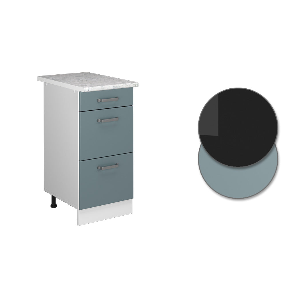 Vicco Base universale Grigio-blu 40 cm con cassetti