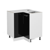 Vicco Armadio universale ad angolo Nero lucido 75.6 cm con anta, senza piano di lavoro