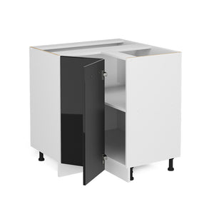 Vicco Mobile ad angolo cucina Nero lucido 75.6 cm , PL Antracite