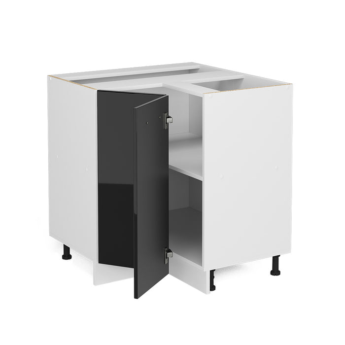 Vicco Armadio universale ad angolo Nero lucido 75.6 cm con anta, senza piano di lavoro