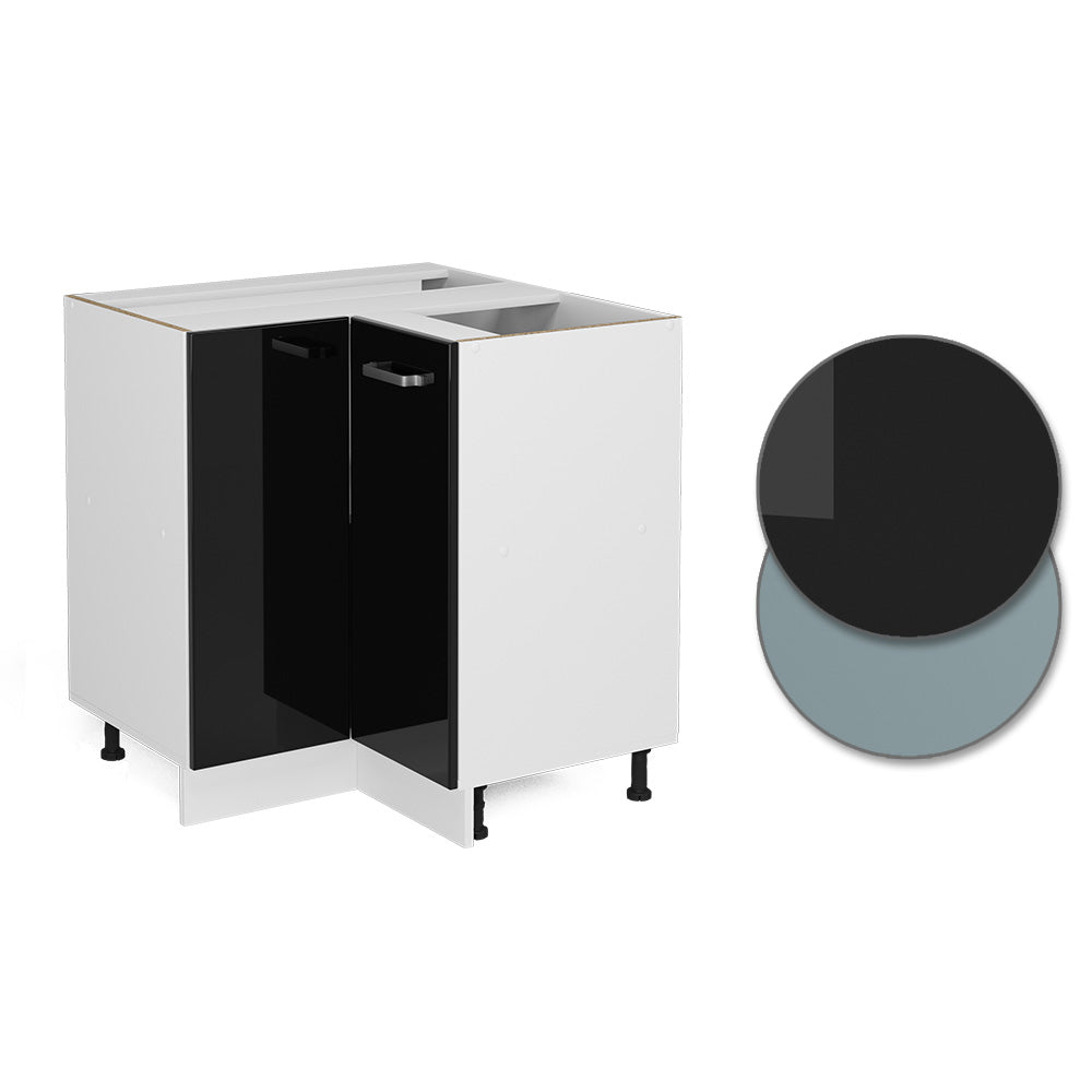 Vicco Mobile ad angolo cucina Nero lucido 75.6 cm , PL Antracite