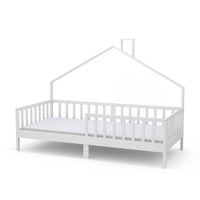 Vitalispa Letto montessori bambini Bianco 90x200 cm con materasso