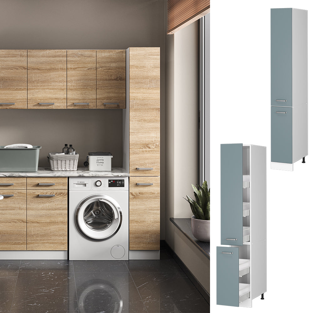 Vicco Dispensa universale Grigio-blu 30 cm con porte