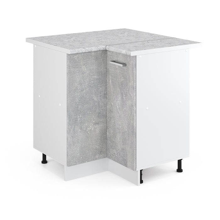 Vicco Armadio universale ad angolo Calcestruzzo 75.6 cm con anta, con piano di lavoro