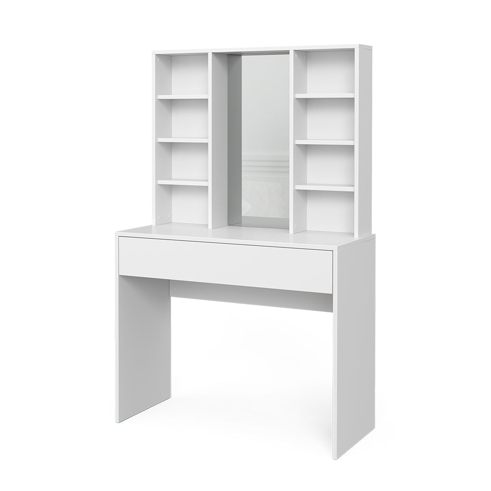 Vicco Tavolo da toeletta Bianco 93 cm con specchio