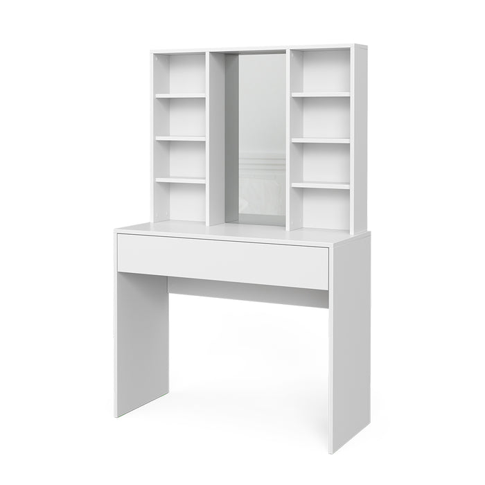 Vicco Tavolo da toeletta Bianco 93 cm con specchio