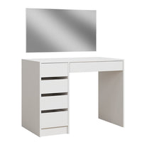 Vicco Tavolo da toeletta Bianco 100 cm con 5 cassetti