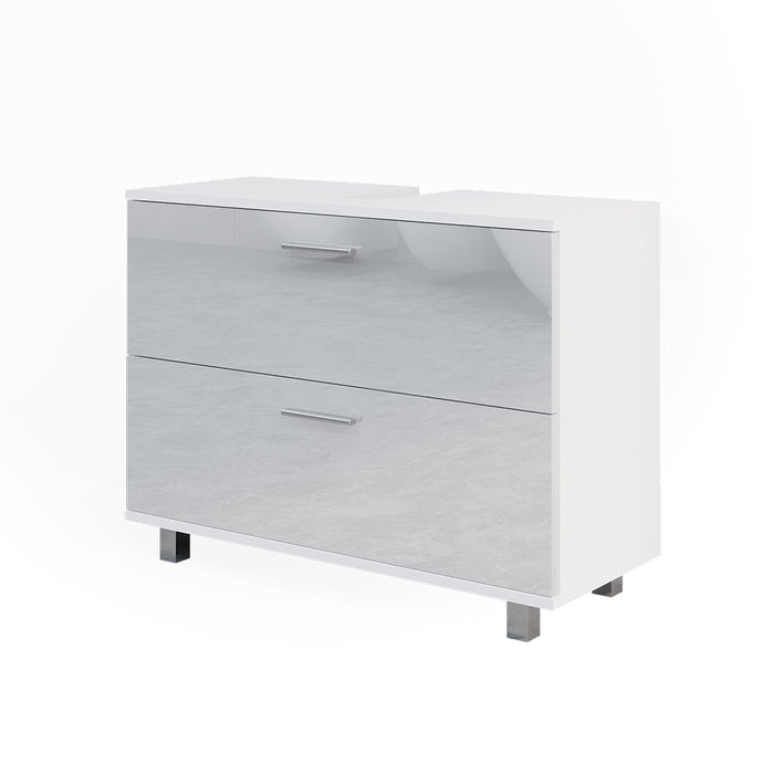 Vicco Mobile sottolavabo per bagno Bianco lucido 33 x 60.8 cm