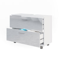 Vicco Mobile sottolavabo per bagno Bianco lucido 33 x 60.8 cm