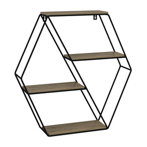 Vicco Libreria da parete Rovere 51 x 52 cm Forma angolare