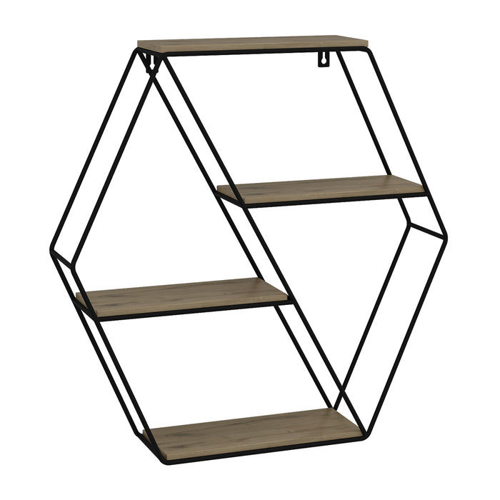 Vicco Libreria da parete Rovere 51 x 52 cm Forma angolare