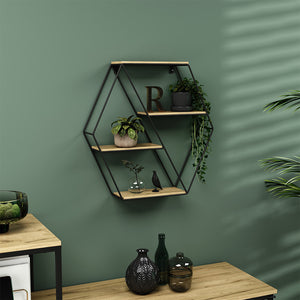 Vicco Libreria da parete Rovere 51 x 52 cm Forma angolare