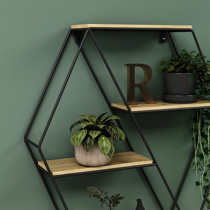 Vicco Libreria da parete Rovere 51 x 52 cm Forma angolare