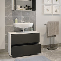 Vicco Mobile sottolavabo per bagno Bianco/antracite 80.2 x 58.2 cm con due ampi cassetti
