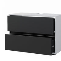 Vicco Mobile sottolavabo per bagno Bianco/antracite 80.2 x 58.2 cm con due ampi cassetti