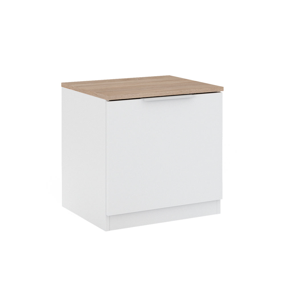 Vicco Comodino camera da letto Bianco 50 x 50 cm con 1 porta
