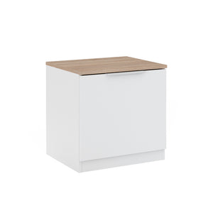 Vicco Comodino camera da letto Bianco 50 x 50 cm con 1 porta